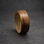 Rosewood Bentwood Ring, Wide — Pale Ashwood Lining, view 2