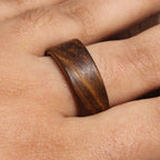 Rosewood Bentwood Ring, Wide — Pale Ashwood Lining, view 6