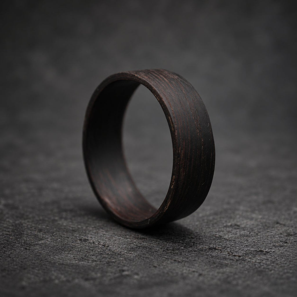 Ironwood Bentwood Ring — Black Hornbeam Wedding Band