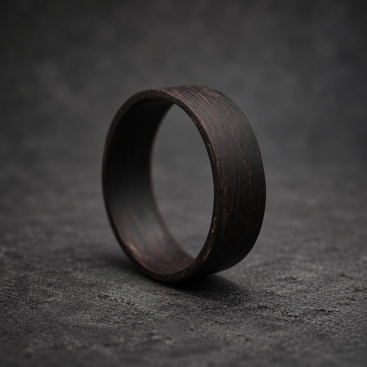 Ironwood Bentwood Ring — Black Hornbeam Wedding Band