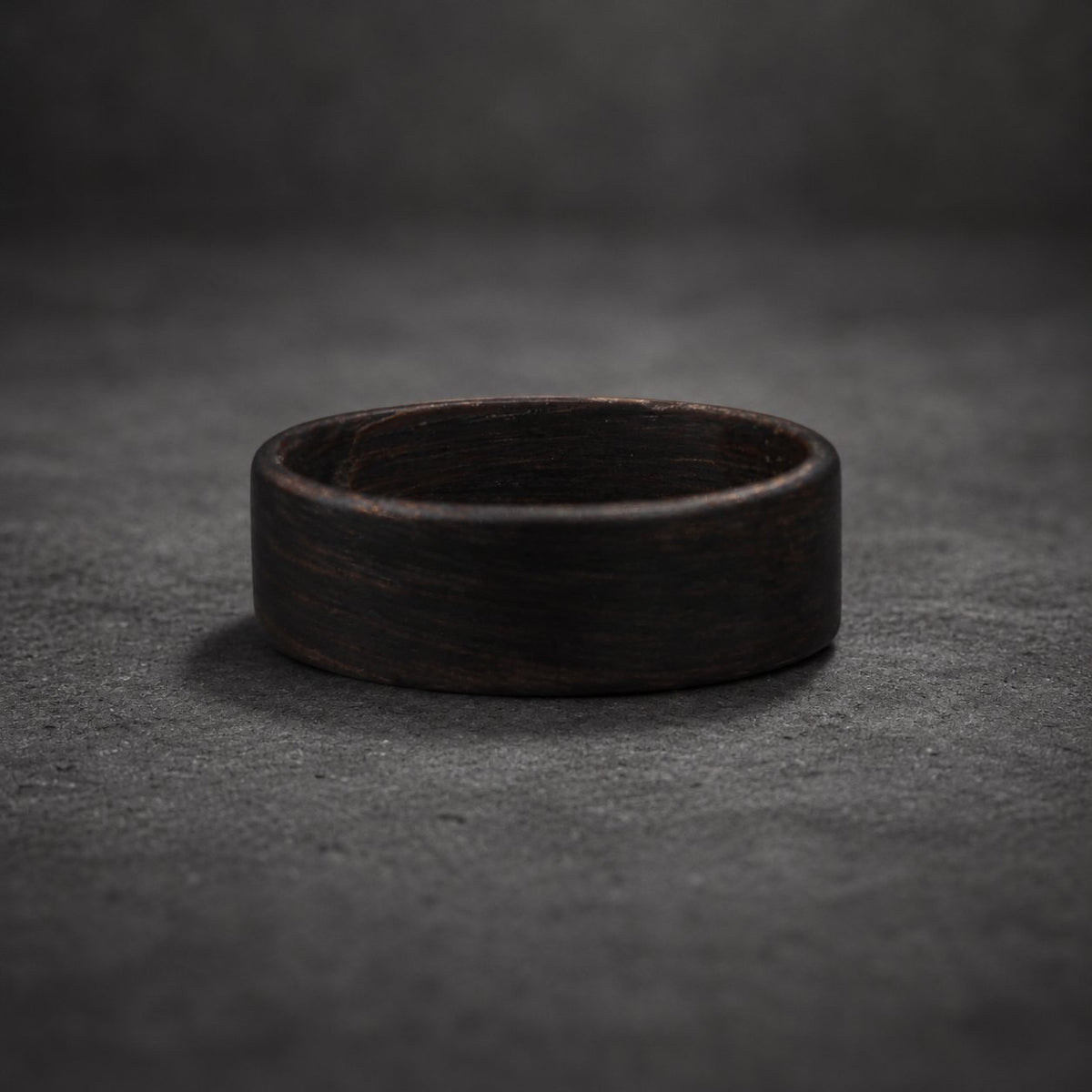 Ironwood Bentwood Ring — Black Hornbeam Wedding Band, view 5