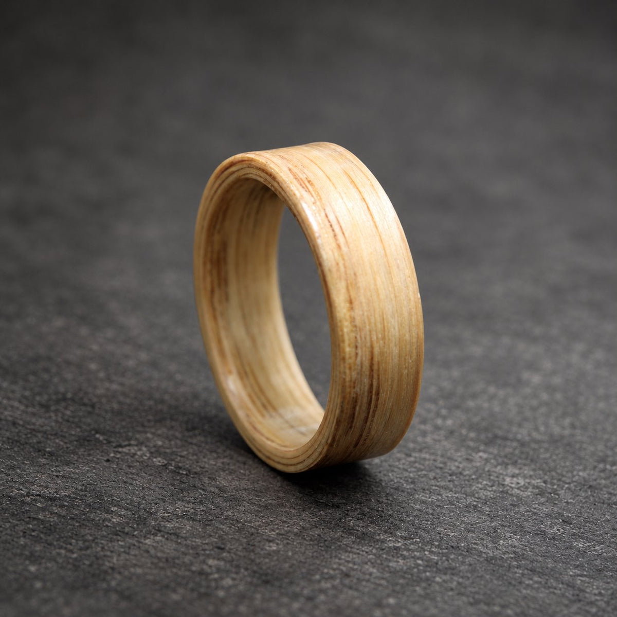 Ashwood Bentwood Ring, Pale Natural — Minimalist Wedding Band
