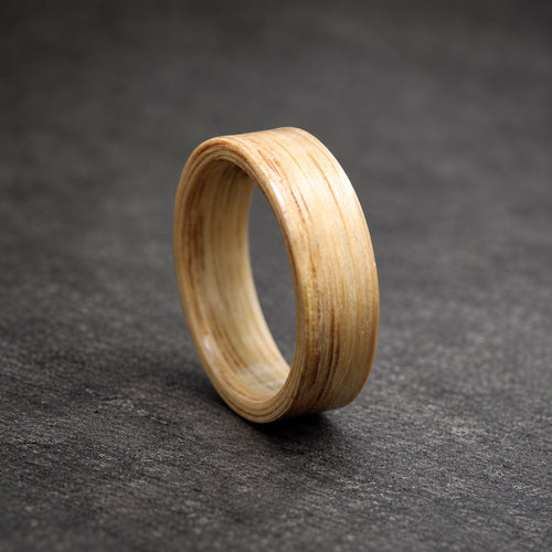 Ashwood Bentwood Ring, Pale Natural — Minimalist Wedding Band