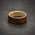 Rosewood Bentwood Ring, Wide — Pale Ashwood Lining, view 5