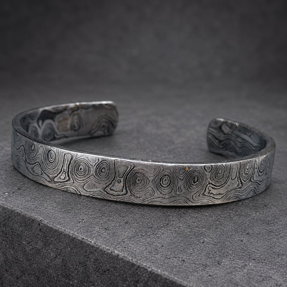 Damascus Steel Cuff Bracelet — Choice of Four Designs, view 2