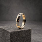 Polished Titanium Wedding Band, Domed — High Shine Classic