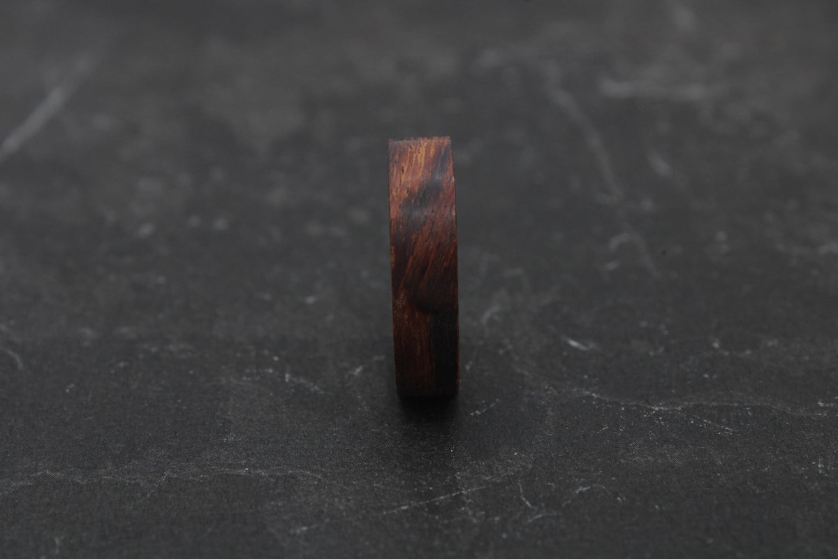 Rosewood Bentwood Ring, Slim — Fifth Anniversary Wedding Band, view 4